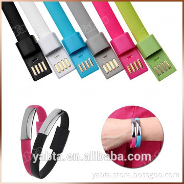 Newest fashion bracelet micro-usb to usb cable, mini usb data cable for samsung/ htc/ for sony smart phone charing cable